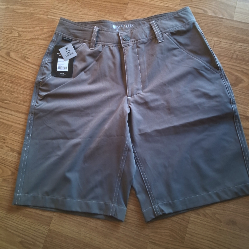 Ariat NWT Mens Shorts, Gray Sz 29 30 31